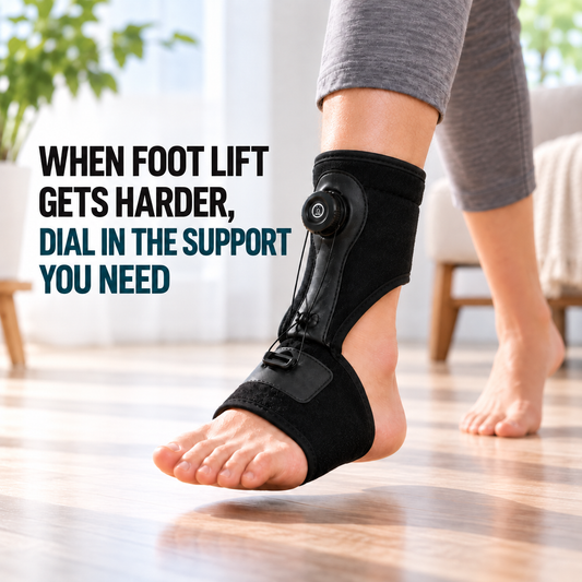 DorsiDial™ Adjustable Foot Drop Brace