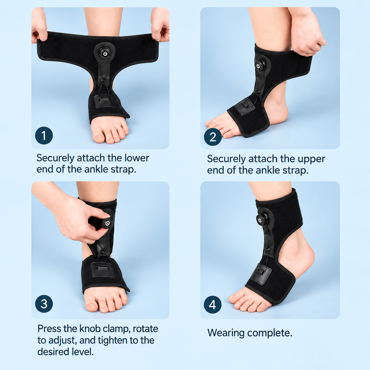 DorsiDial™ Adjustable Foot Drop Brace