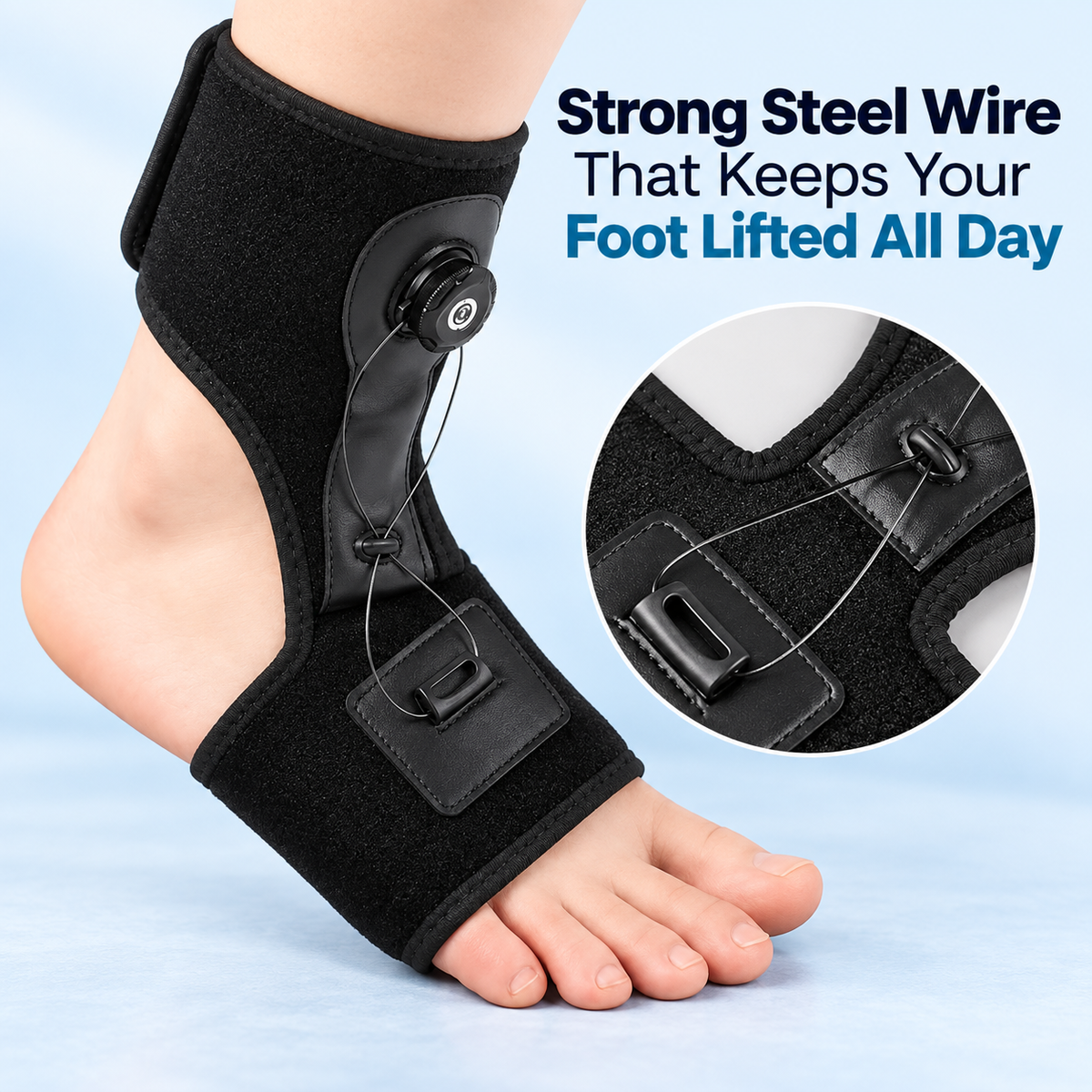 DorsiDial™ Adjustable Foot Drop Brace