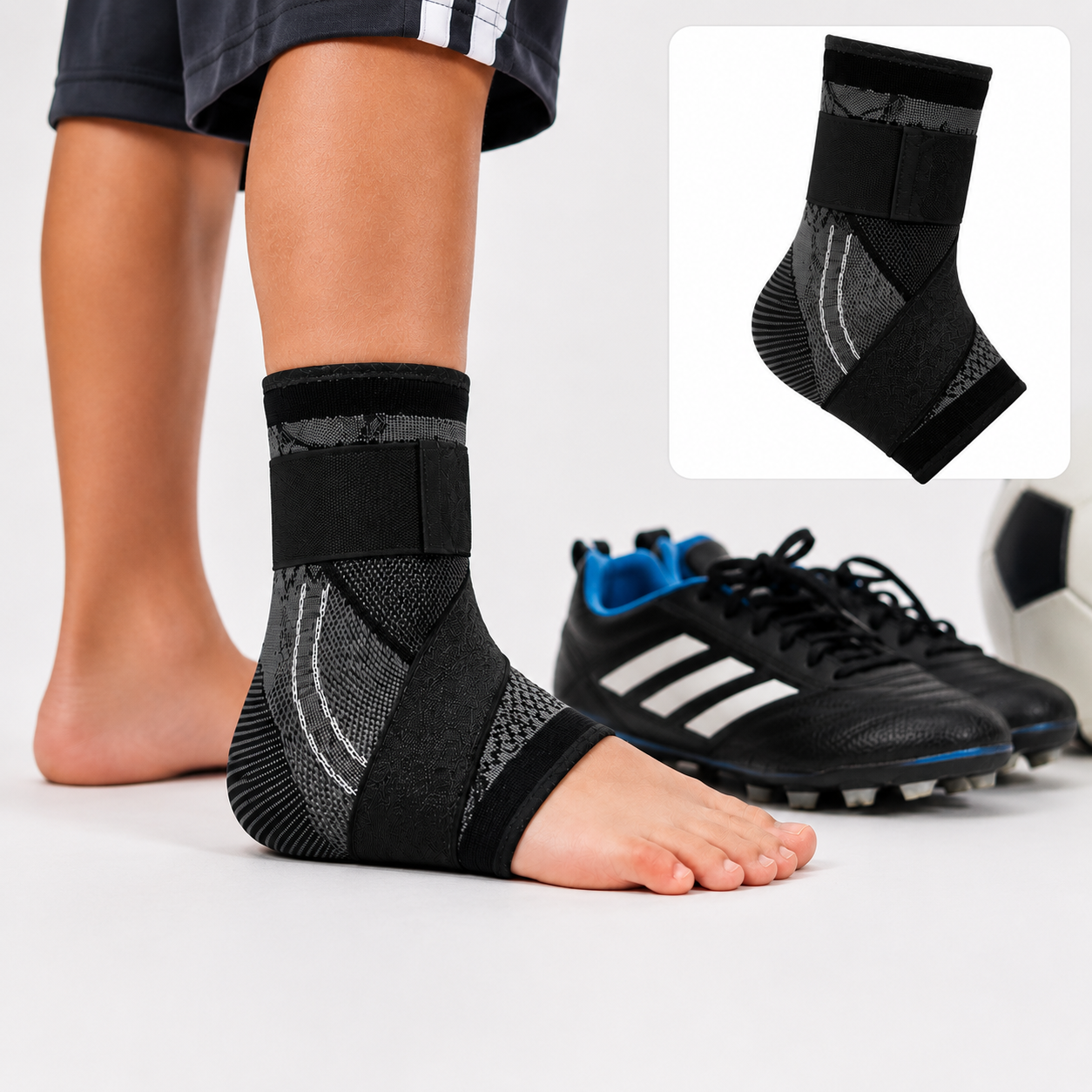 HeelGuard™ Youth Heel & Growth Plate Support Sleeve